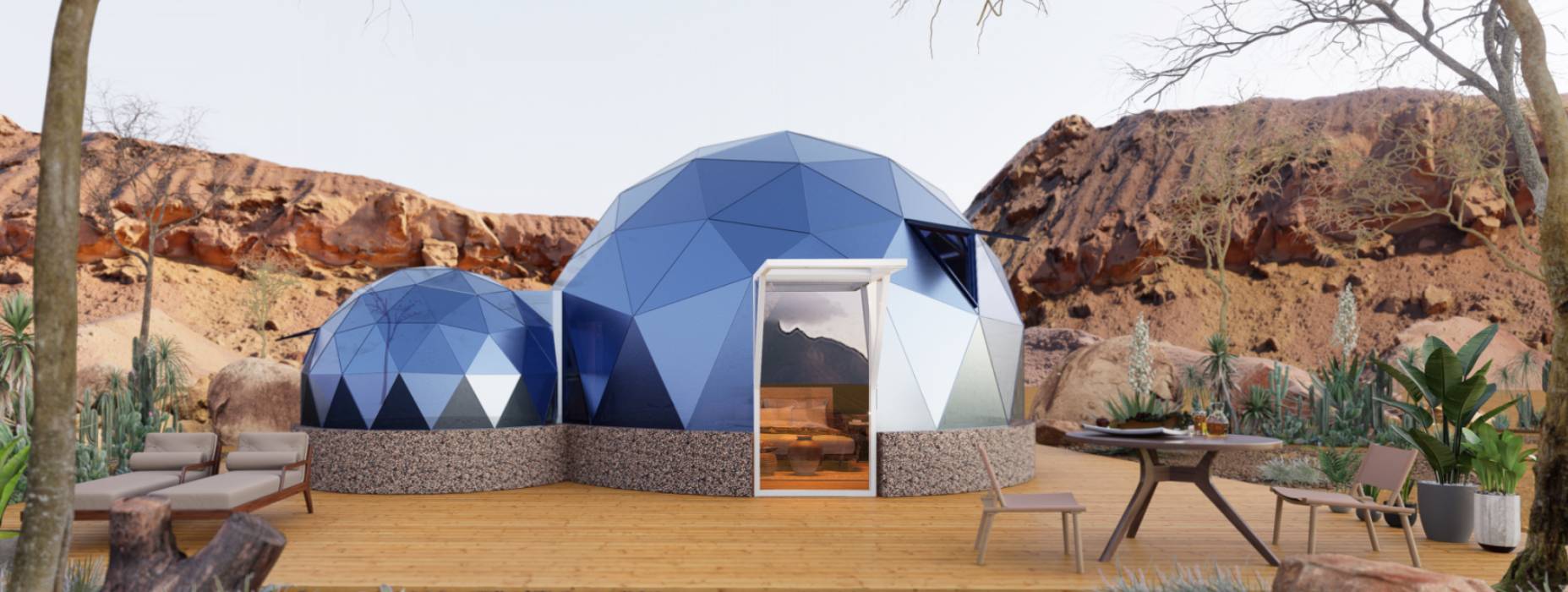 三元区球形智能光伏玻璃星空房